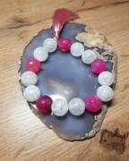 Bransoletka z kamieni szlachetnych 12mm handmade 