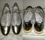 Buty półbuty rieker kolor złoto srebro rozmiar 40