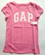 GAP t-shirt | koszulka | brokatowe logo | różowa | nowa | 10 11 lat