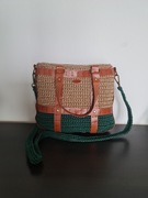 Torebka damska dwukolorowa