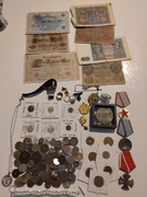 wykopki srebro AG zestaw monet  - medale - biżuteria - odznaki - banknoty