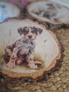 Podstawki pod kubek/zestaw 3 szt -z drewna