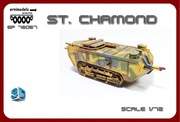 Model z druku 3D St. Chamond M16 1/72    PROMOCJA