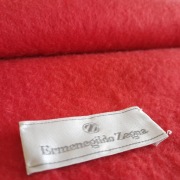 Szalik szal 100 % kaszmir czerwony Ermenegildo Zegna