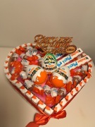 Serce kinder box słodycze prezent komunia komunijn