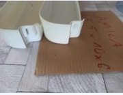 Balkonik środkowy 2x półka na drzwi lodówka Amica 