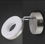 Lampa ścienna LED reflektor chrom szary srebrny