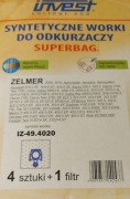 Syntetyczne worki do odkurzacza Zelmer IZ-49.4020