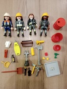 Playmobil mix strażacy hydrant toporek beczka