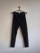 Damskie spodnie Skinny Jeans Denim Bershka - czarne, roz. XS