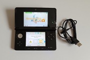 Japoński Nintendo 3DS czarny przerobiony CFW Luma region swap