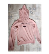 bluza z kapturem dla dziewczynki z brokatem  kangurka