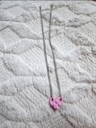 Srebrny naszyjnik dla par przyjaźni serce Lego walentynki łancuszek emo 