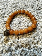 Bransoletka z kolorowych koralików 18 cm rękodzieło