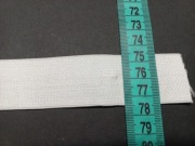 Guma biała dziana 30mm kupon taśma gumowa