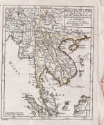 Mapa PÓŁWYSEP INDYJSKI , SYJAM, KAMBODŻA 1749 r