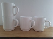 zestaw 4szt kubki komplet białe