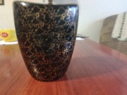 Wazon czarny marmurkowy z  tamponaż, Chodzież