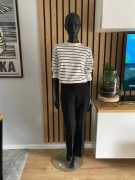 ZARA Dzianinowy sweter w paski r. XL 5536/228 