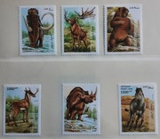 Afganistan 1998 FAUNA Mi 1784-9 mamut lew jaskin czysty ideał