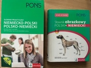 Słownik niemiecki! zestaw, dwie książki + Słownik obrazkowy Okazja!