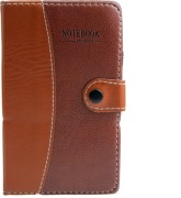 Elegancki notes ze skóry ekologicznej z długopisem – 10,5x17 cm