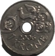 Norwegia 1 korona z 2006 roku - OBEJRZYJ MOJĄ OFERTĘ