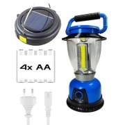 Lampa Kempingowa Solarna - GSH-6077TC+COB - Niebieski