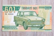 TRABANT 601 - banknot kolekcjonerski projektu Mateja Gabrisa z 2023r UNC
