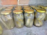 Ogórki kiszone z przy. zbiorów bez oprysków i nawozów 900ml.