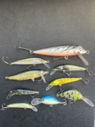 ZESTAW 9 SZTUK WOBLERÓW PRZYNĘTY SPINNING DORADO BONITO