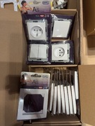 Zestaw Ospel As: 9x ramka, 2x kontakt, 2x przełącznik