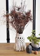 WAZON LAMPION MAKRAMA Rękodzieło 18 cm