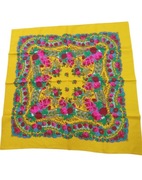 Chusta Ludowa - Góralska 80cm. Żółta