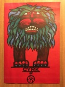 1978 Cyrk Lew Plakat Hubert Hilscher