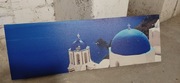 Obraz drukowany wysokiej jakości na płótnie Grecja Santorini 90 x 40 cm
