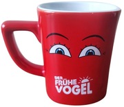 Kubek kawa NESCAFE - emotka 1 - der frühe vogel - ranny ptaszek - NOWY 
