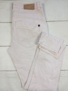 Jeansy Mos Mosh 29 slim pudrowy róż zdobione nity premium dopasowane 