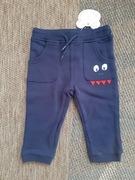 Nowe granatowe spodenki ocieplane dla chłopca r 68