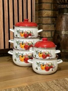 Duże garnki emaliowane 