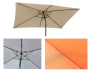 Poszycie materiał czasza do parasoli 3x2m na 6 żeber szary beż terakota