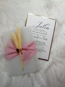 Eleganckie zaproszenia na komunię PREMIUM w 5 kolorach