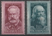 WĘGRY - VICTOR HUGO - LEONARDO DA VINCI - 1952 - CZYSTE **