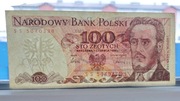 Banknot 100 zł z 1986r, Seria SS
