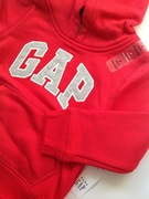 GAP czerwona bluza dresowa z logo oryginał 4 lata
