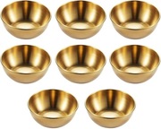 Cabilock Miseczki do dipów, stal nierdzewna, miseczki na sosy, złote 8 szt.