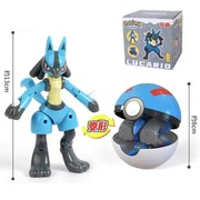 Figurka pokemon Lucario + Pokeball