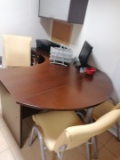 Biurko wraz z kontenerem z szufladami + krzesło obrotowe