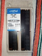 NOWE >> 2x 64GB =128GB  -->DDR5 -5600 --CRUCIAL DUAL KIT -->FV