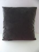 szara welurowa poduszka dekoracyjna 42x42 cm nowa